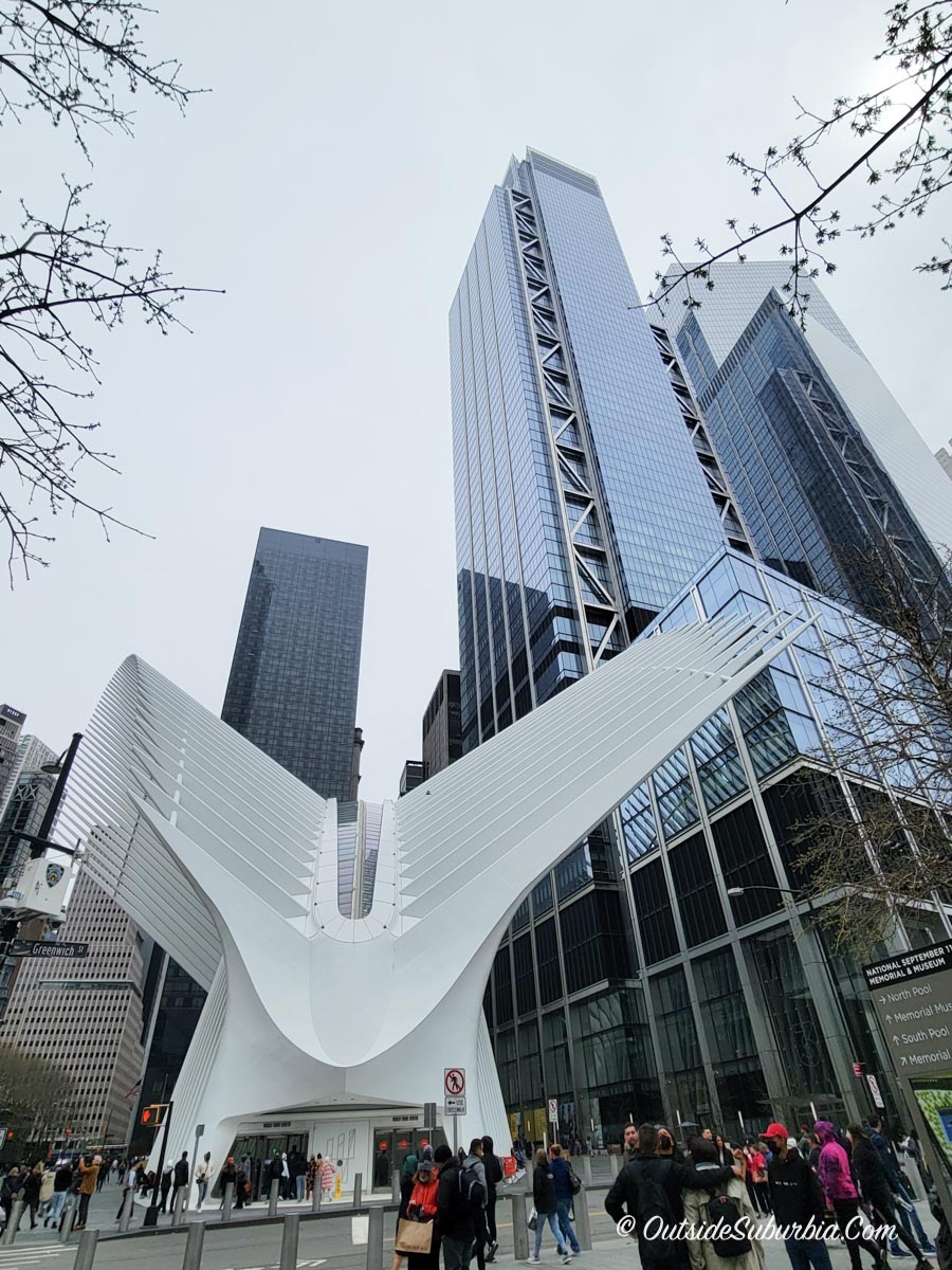 The Oculus was designed by Spanish architect Santiago Calatrava. He intended it to resemble a dove leaving a child’s hands.