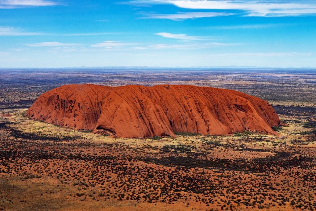 Ayers Rock, Uluru-Kata Tjuta National Park in Northern Territory of Australia 