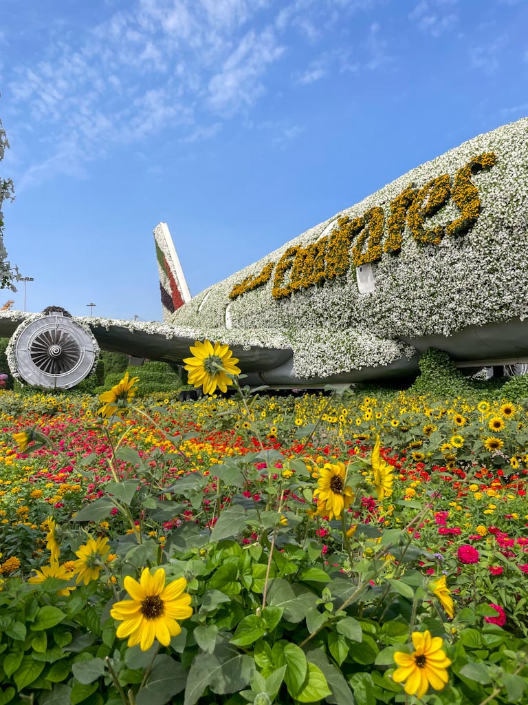 Emirates A380 Dubai Miracle Garden Floral Display