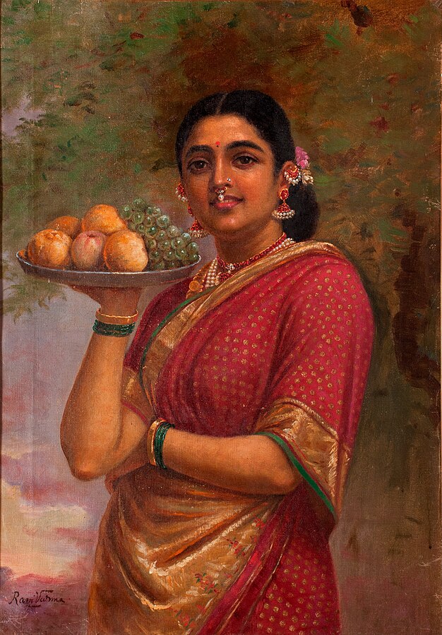 A popular painting by Raja Ravi Varma