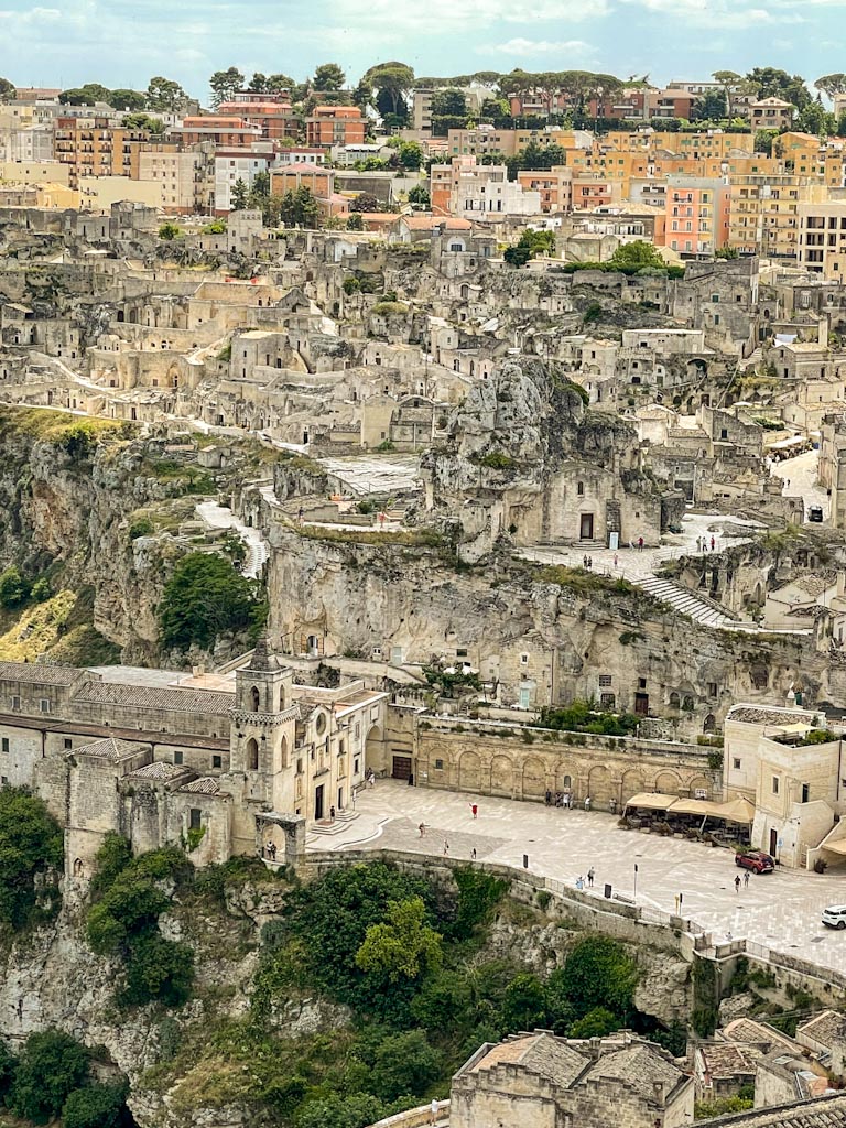 Cave homes and churches in Sassi si Matera, Italy