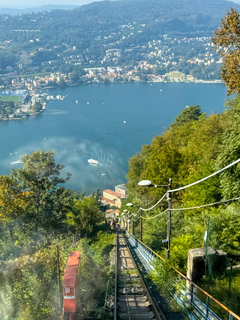 Fun things to do in Como: funicular to Brunate